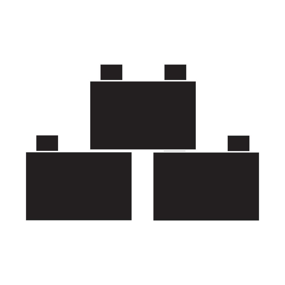 building blocks icon vector design template
