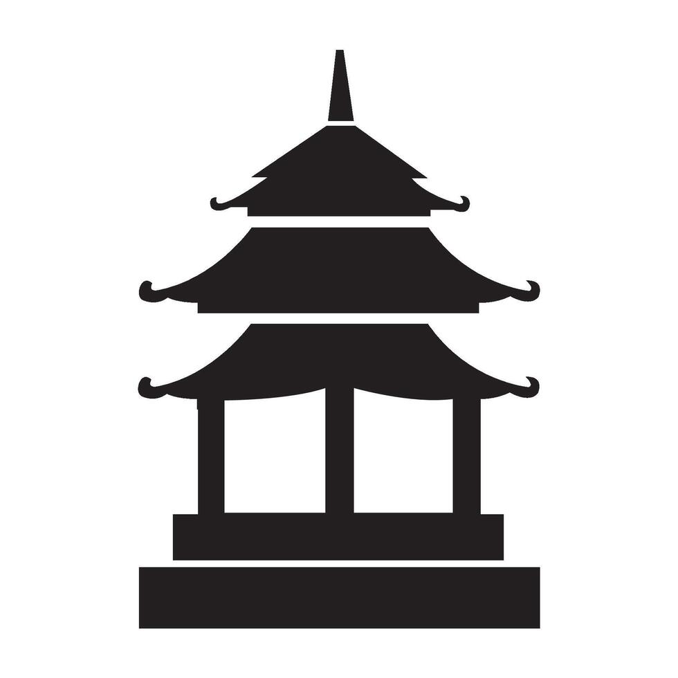 monastery icon logo vector design template