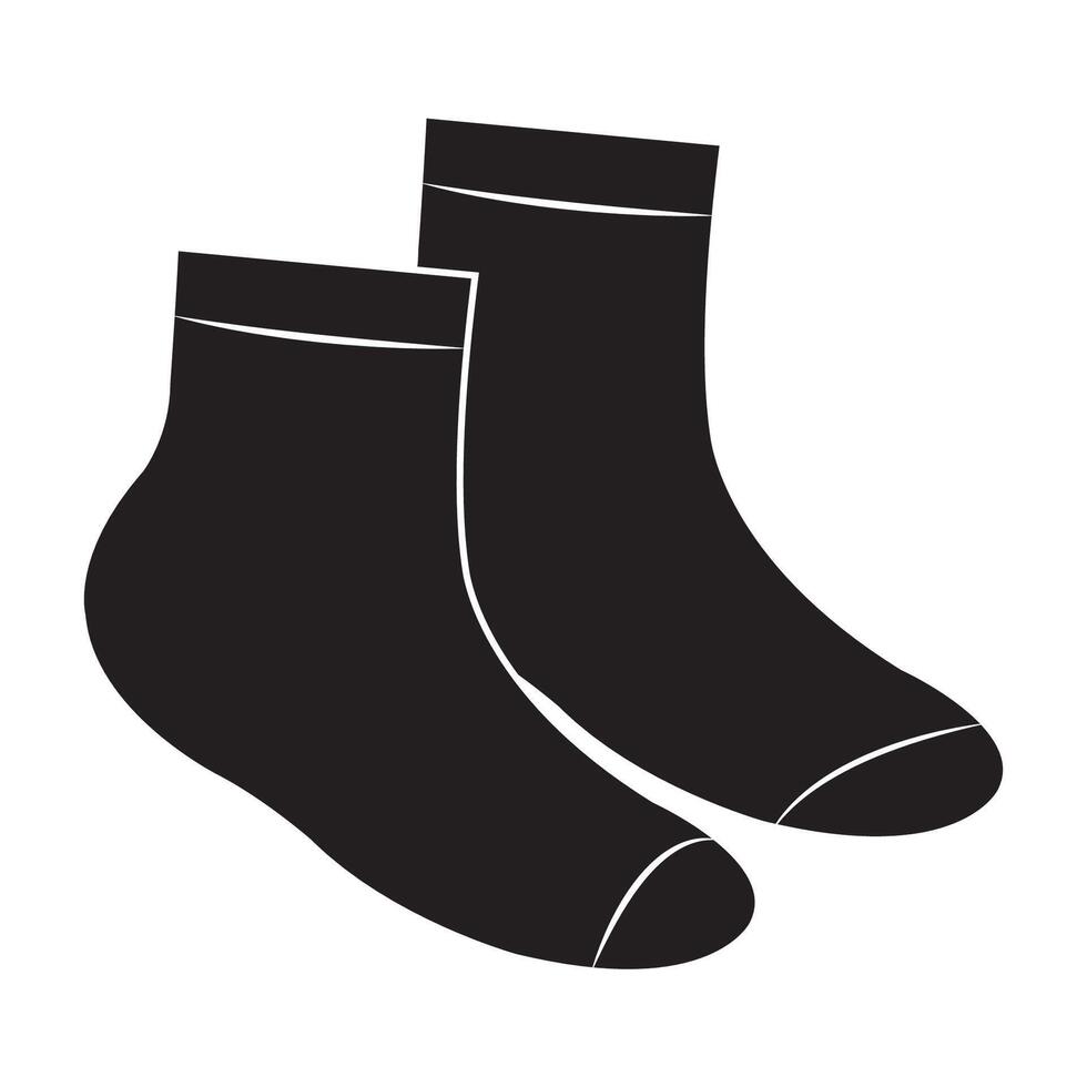 sock icon logo vector design template