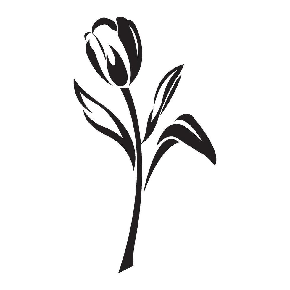 plantilla de diseño de vector de logotipo de icono de tulipanes