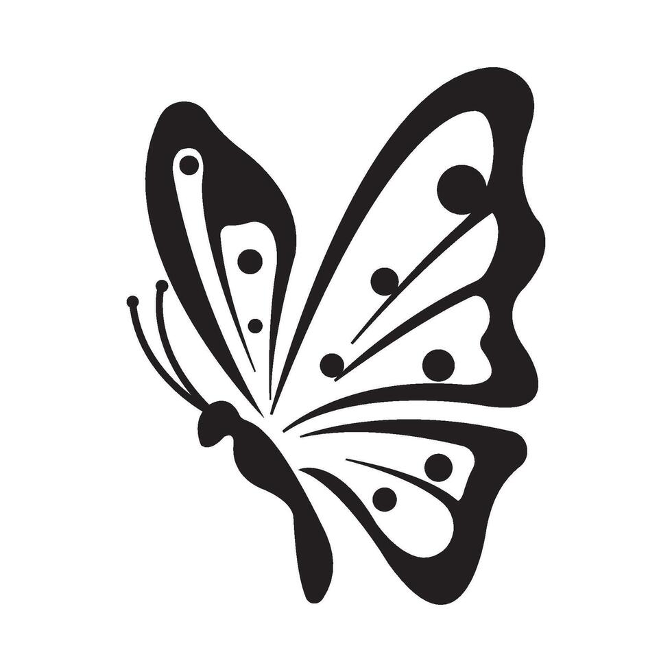 butterfly icon logo vector design template