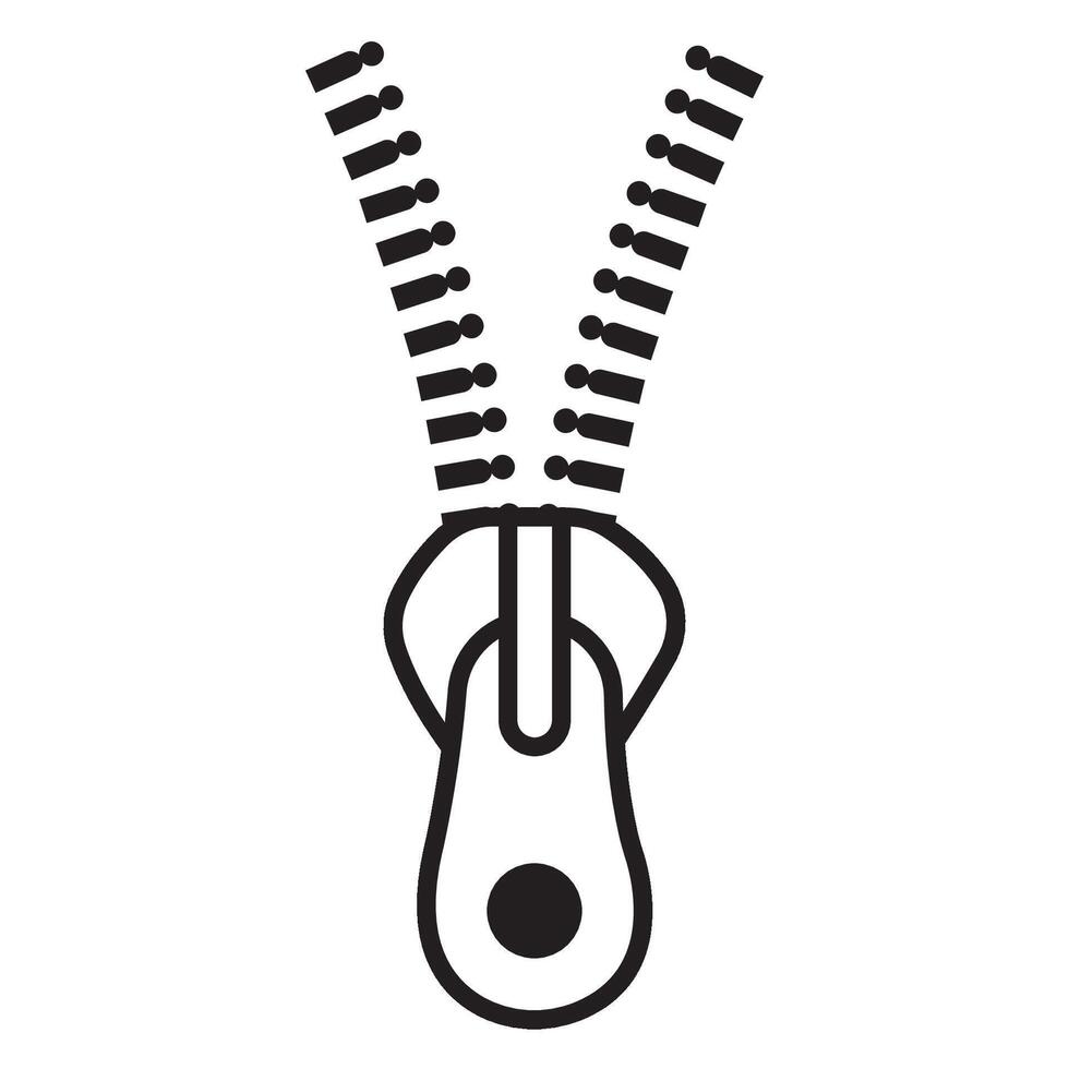 plantilla de diseño de vector de logotipo de icono de cremallera