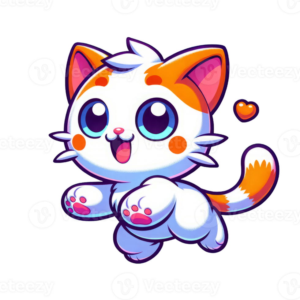 AI generated Cute Kittens Expressing Joy and Love png