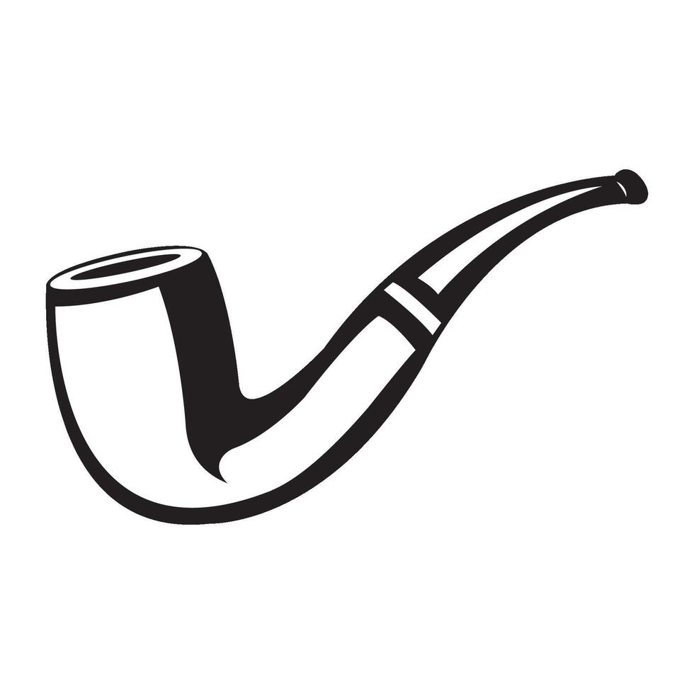 smoking pipe icon logo vector design template