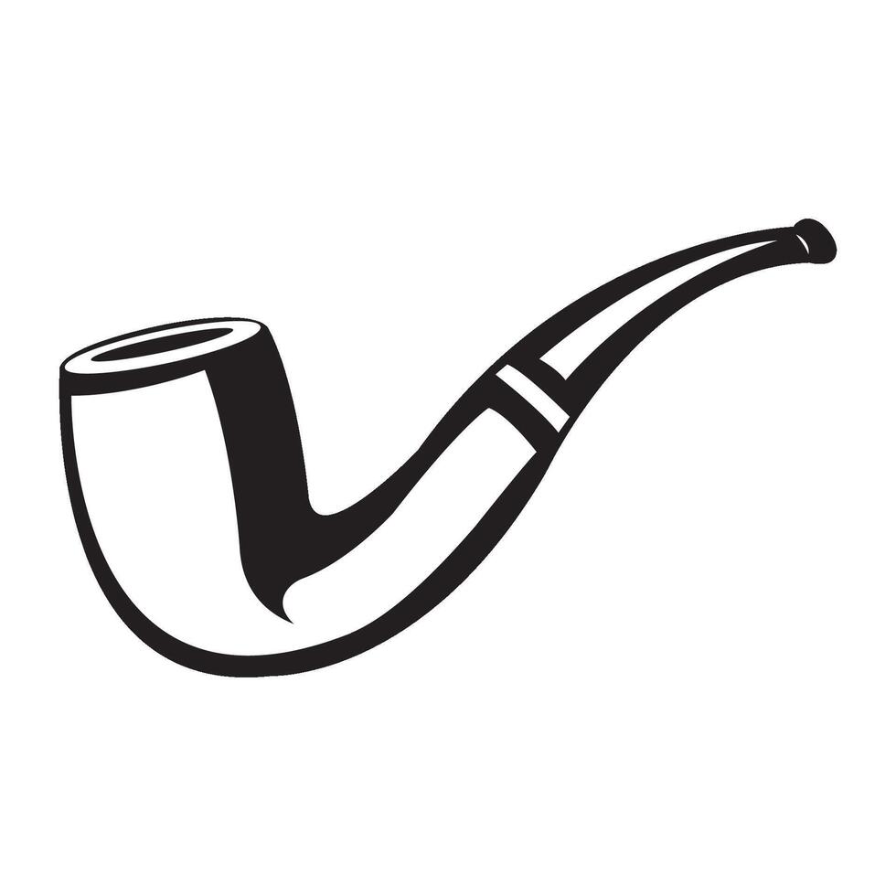 smoking pipe icon logo vector design template