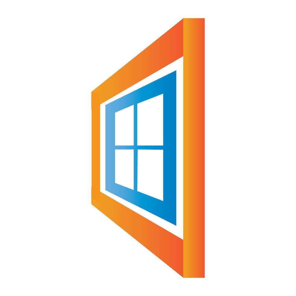 window icon logo vector design template