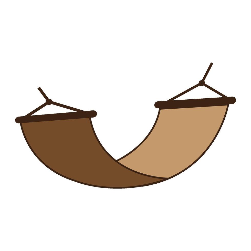 plantilla de diseño de vector de logotipo de icono de hamaca