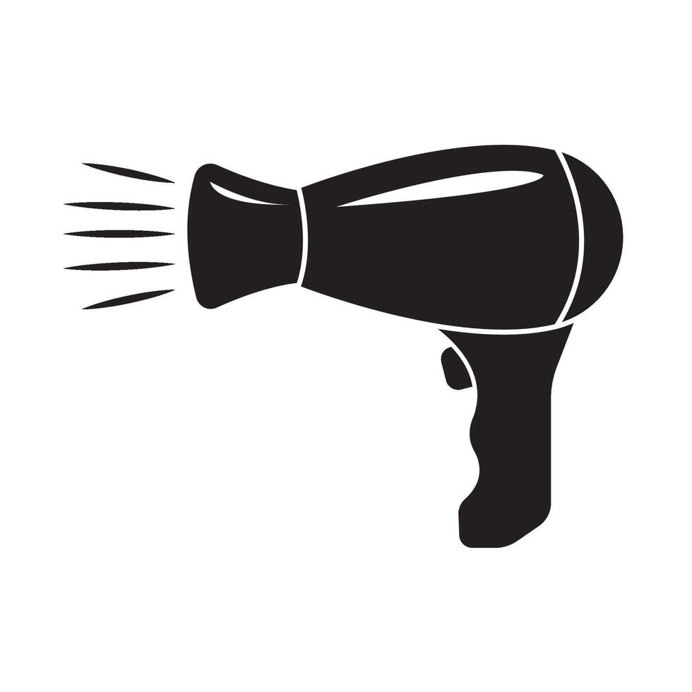 secador de pelo icono logo vector diseño modelo