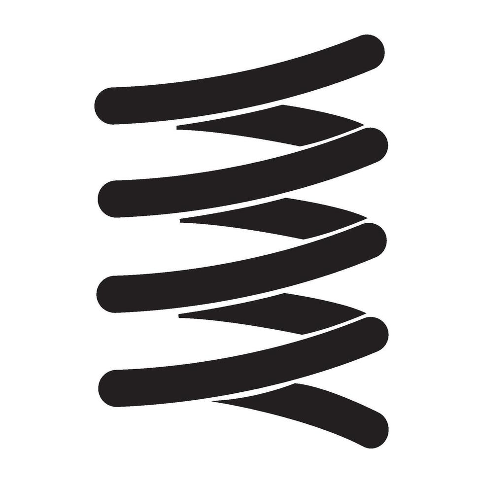 plantilla de diseño de vector de logotipo de icono de resorte de hierro