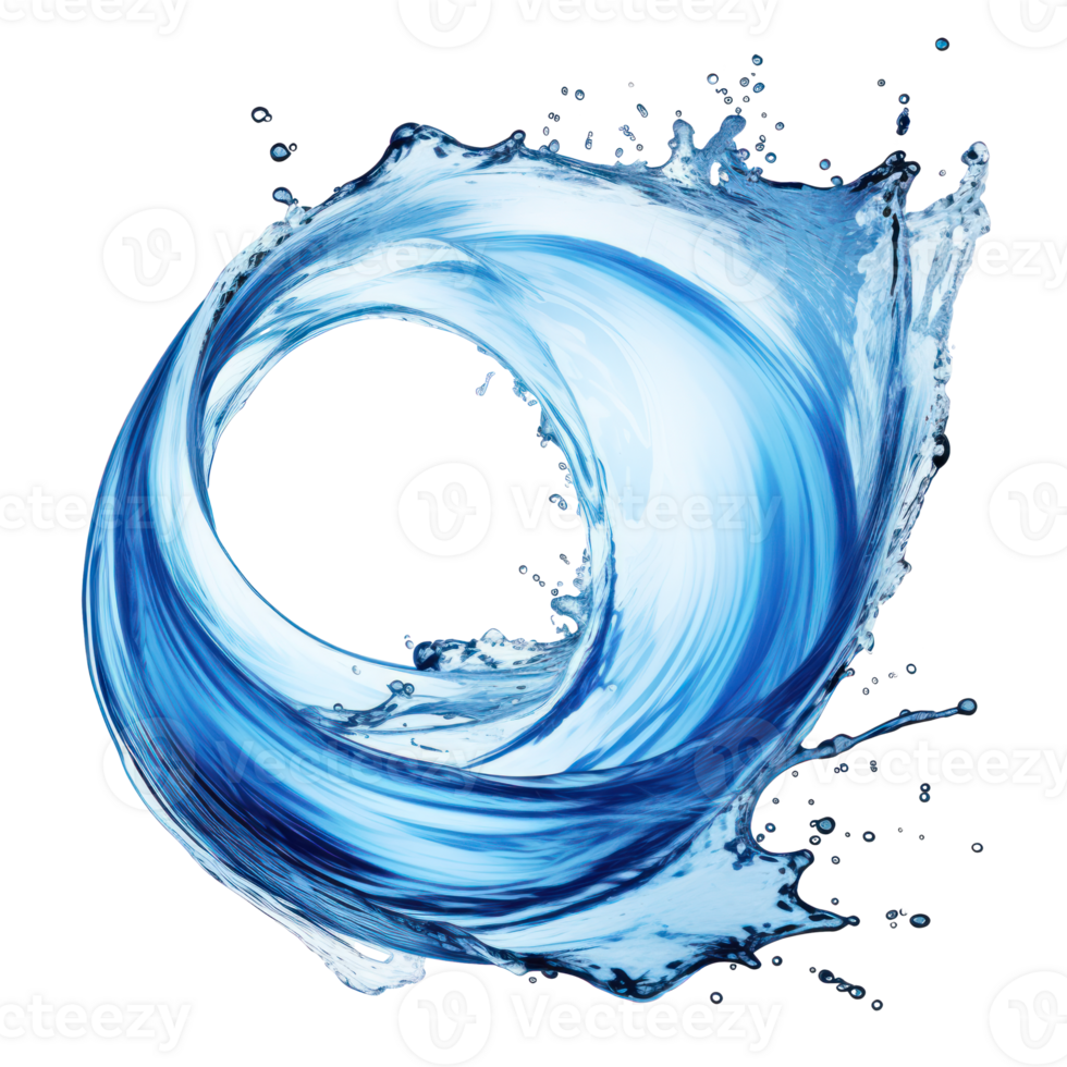 AI generated Water splash on a transparent background png