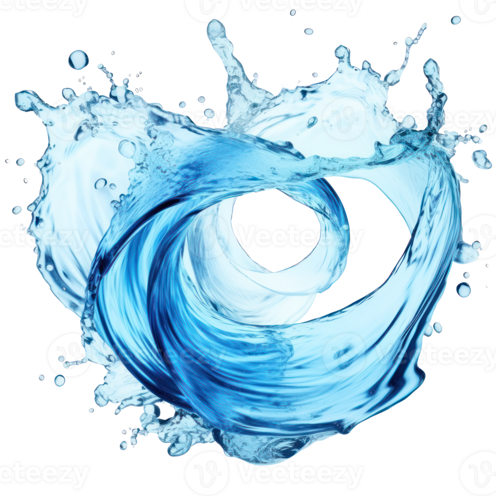 AI generated Water splash on a transparent background png