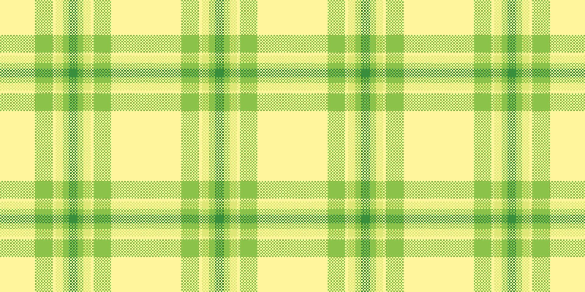 Bandana texture fabric tartan, yellow pattern check vector. Page seamless textile plaid background in green and yellow colors. vector