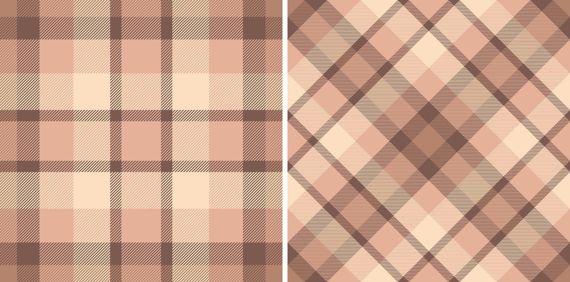 Textile check seamless of texture tartan plaid with a background vector fabric pattern.