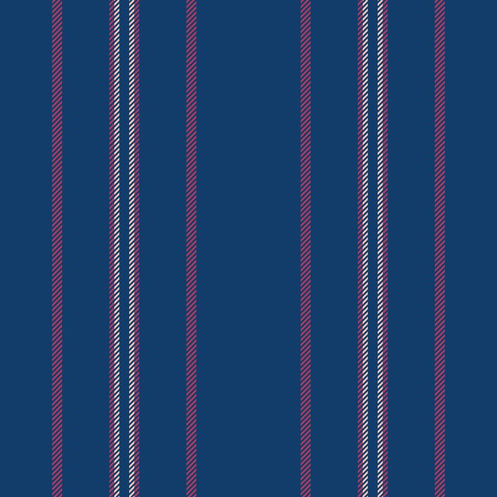 Vertical lines stripe pattern in blue. Vector stripes background fabric texture. Geometric striped line seamless abstract design.