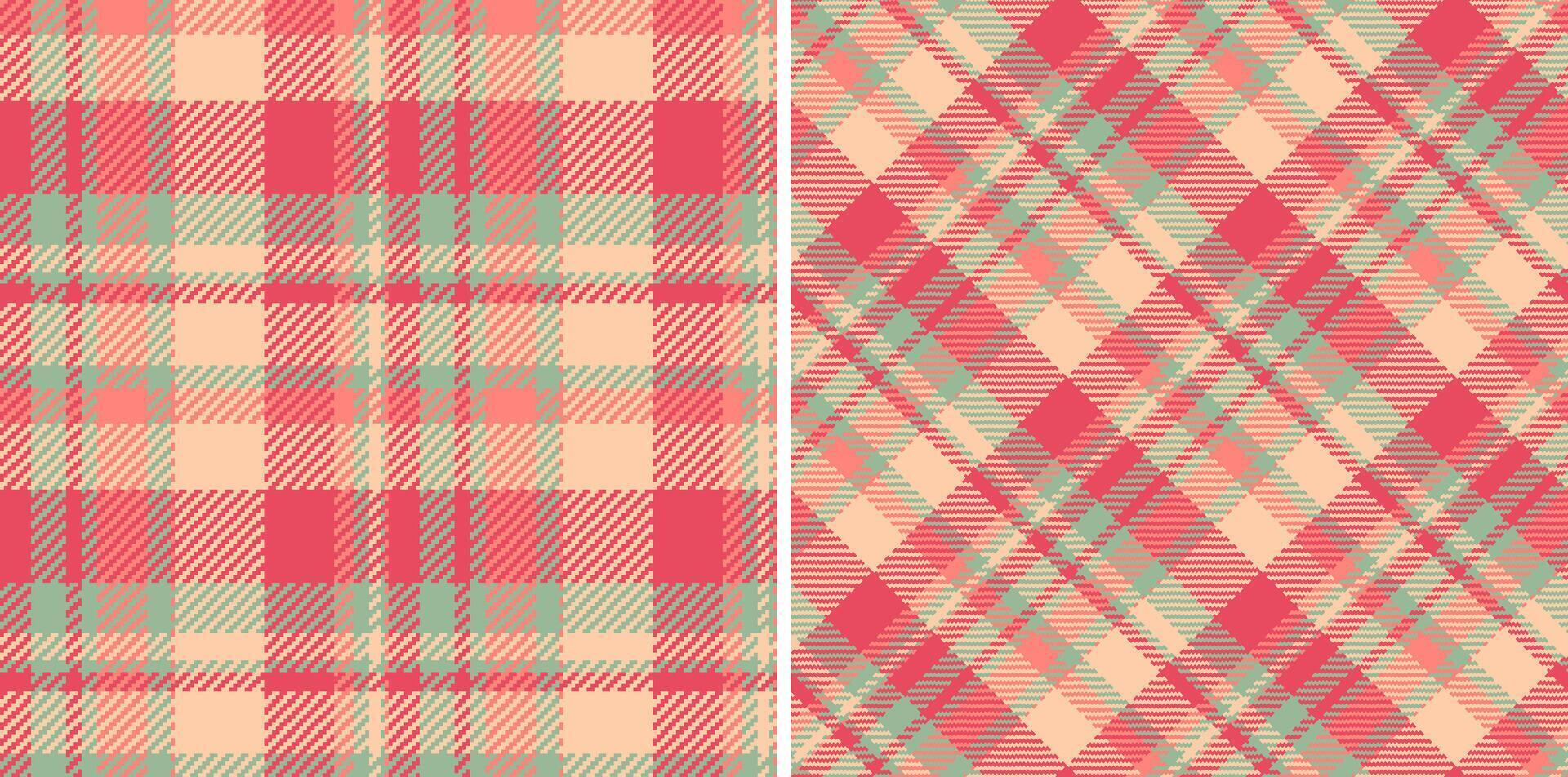 Seamless fabric check of vector pattern textile with a plaid tartan texture background. Set in christmas colors for interior design inspiration.