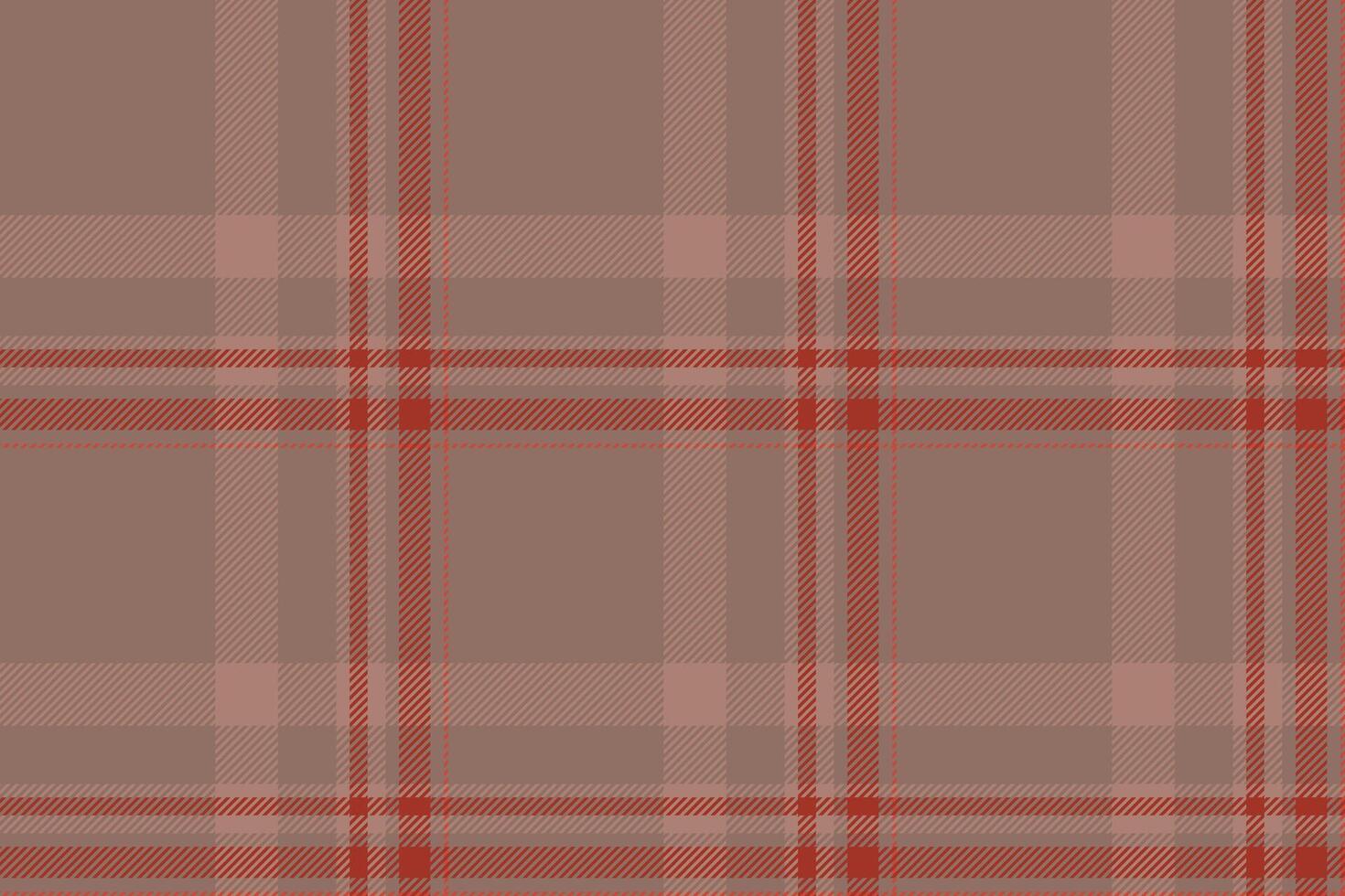 Plaid background, check seamless pattern in beige. Vector fabric texture for textile print, wrapping paper, gift card or wallpaper.