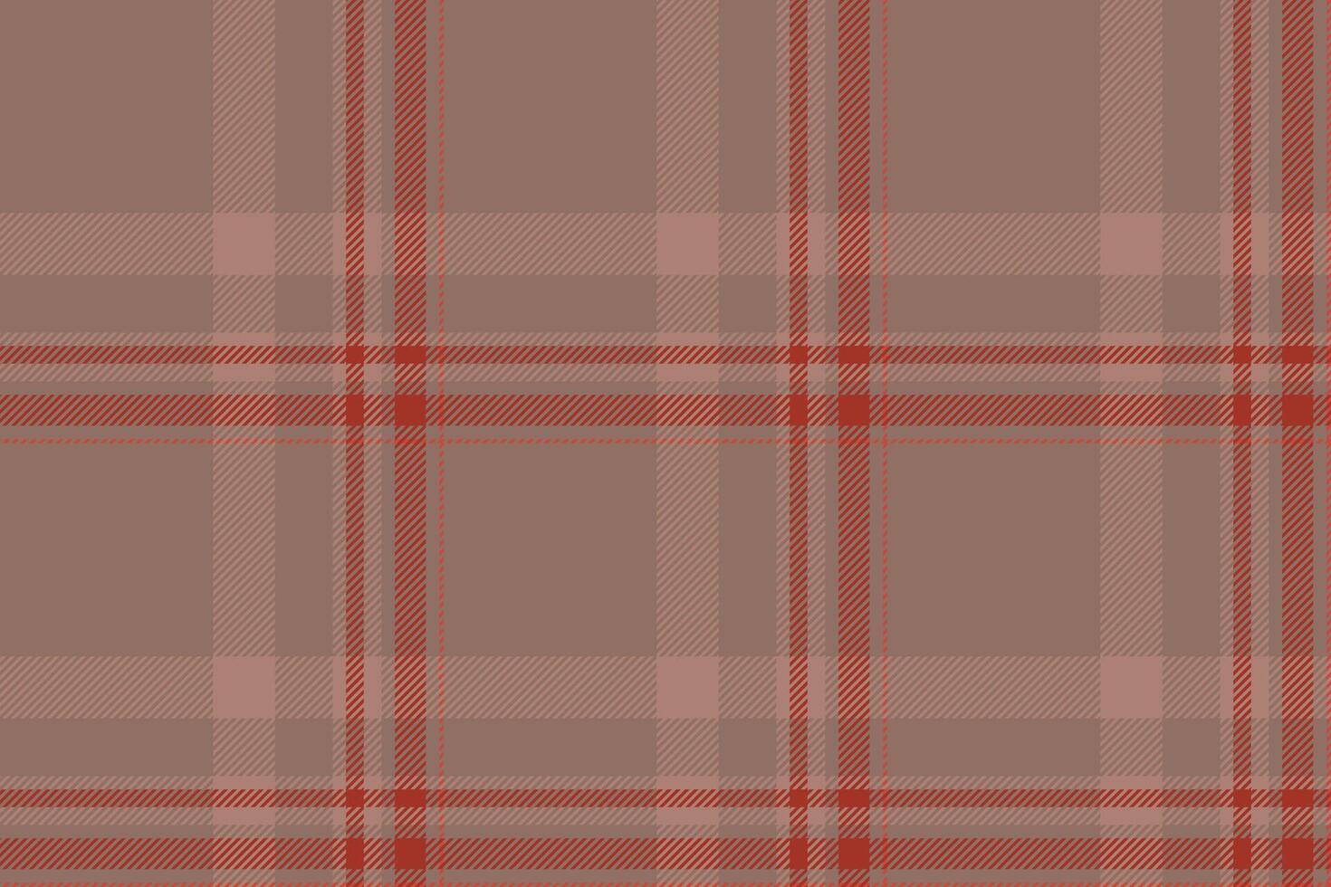 Plaid background, check seamless pattern in beige. Vector fabric texture for textile print, wrapping paper, gift card or wallpaper.