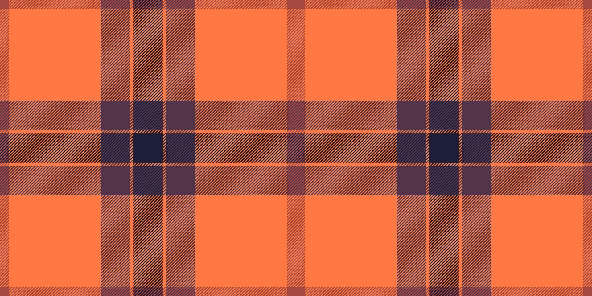 Scratch pattern plaid texture, hounds tartan vector check. Fibrous background textile fabric seamless in orange and pink colors.