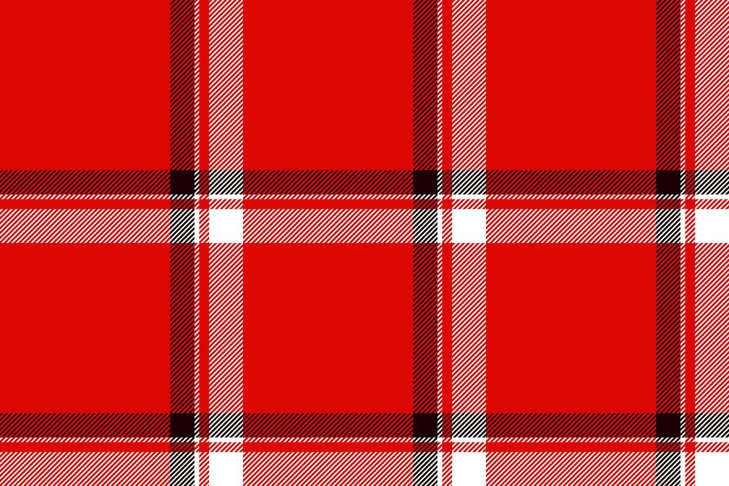 Plaid background, check seamless pattern in red. Vector fabric texture for textile print, wrapping paper, gift card or wallpaper.