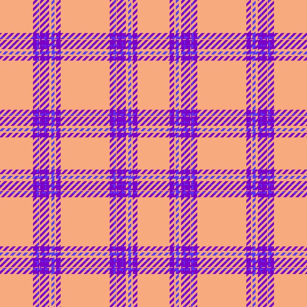 Plaid seamless pattern. Check fabric texture. Vector textile print.