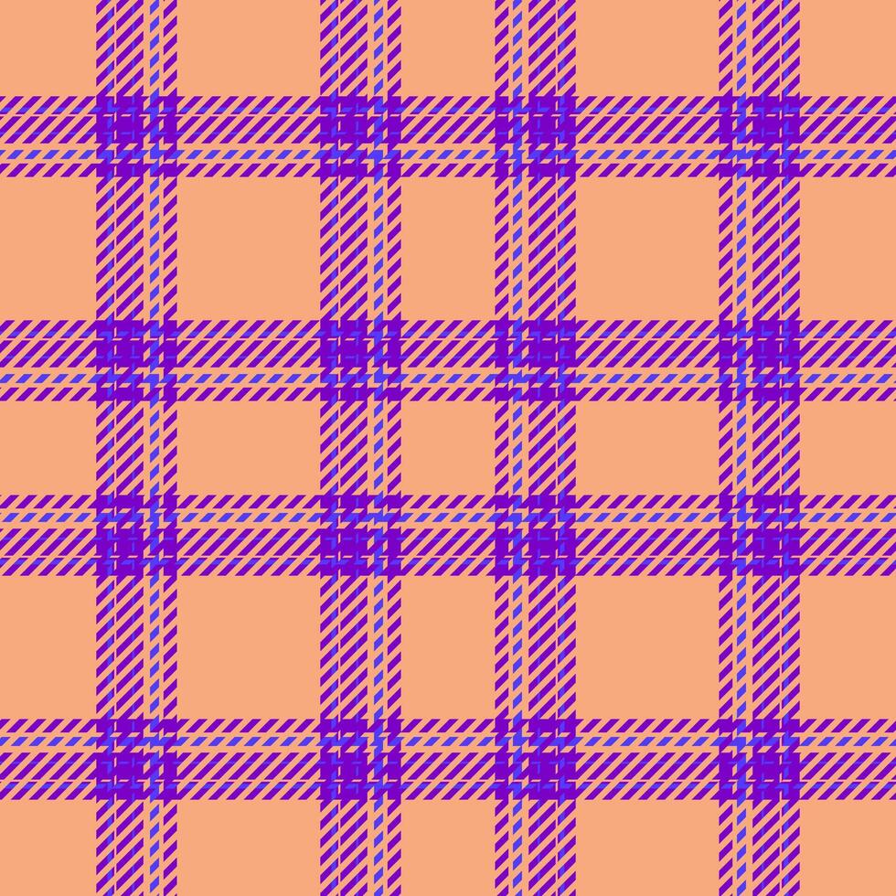 Plaid seamless pattern. Check fabric texture. Vector textile print.