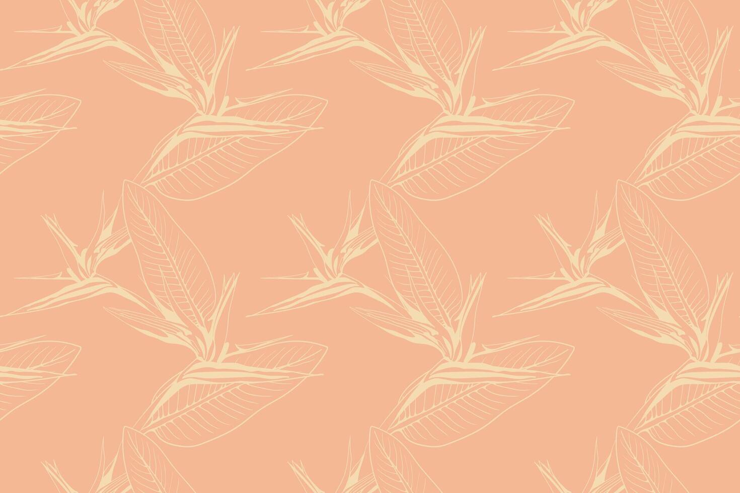 Floral pattern seamless vector background. Foliage and flower wallpaper design of nature.