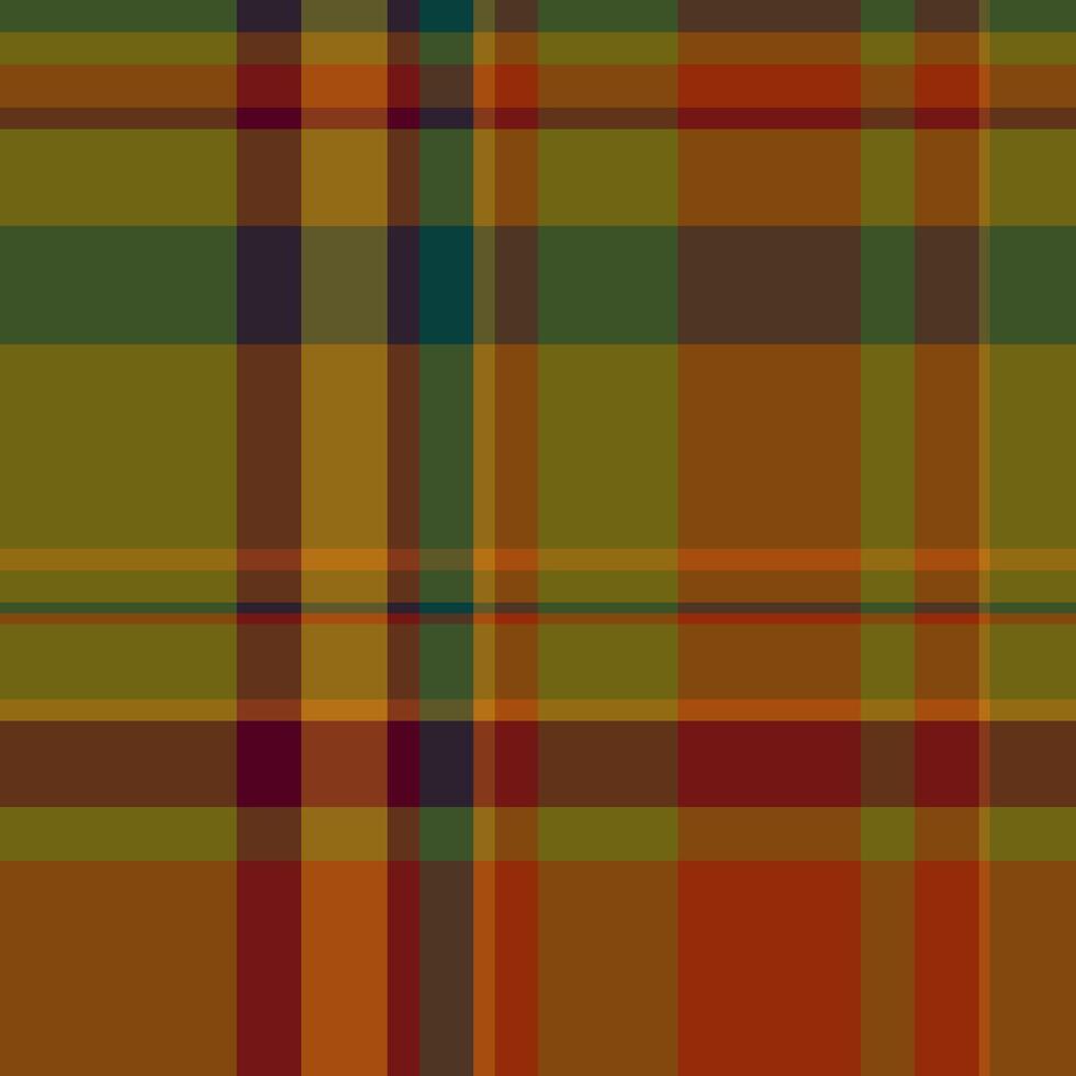 Detailed pattern texture fabric, comfortable background textile vector. Coloured seamless plaid tartan check in orange and yellow colors. vector