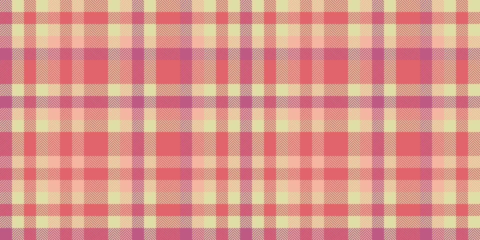 Decorating vector background pattern, domestic tartan plaid textile. Occupation check seamless texture fabric in red and light colors.