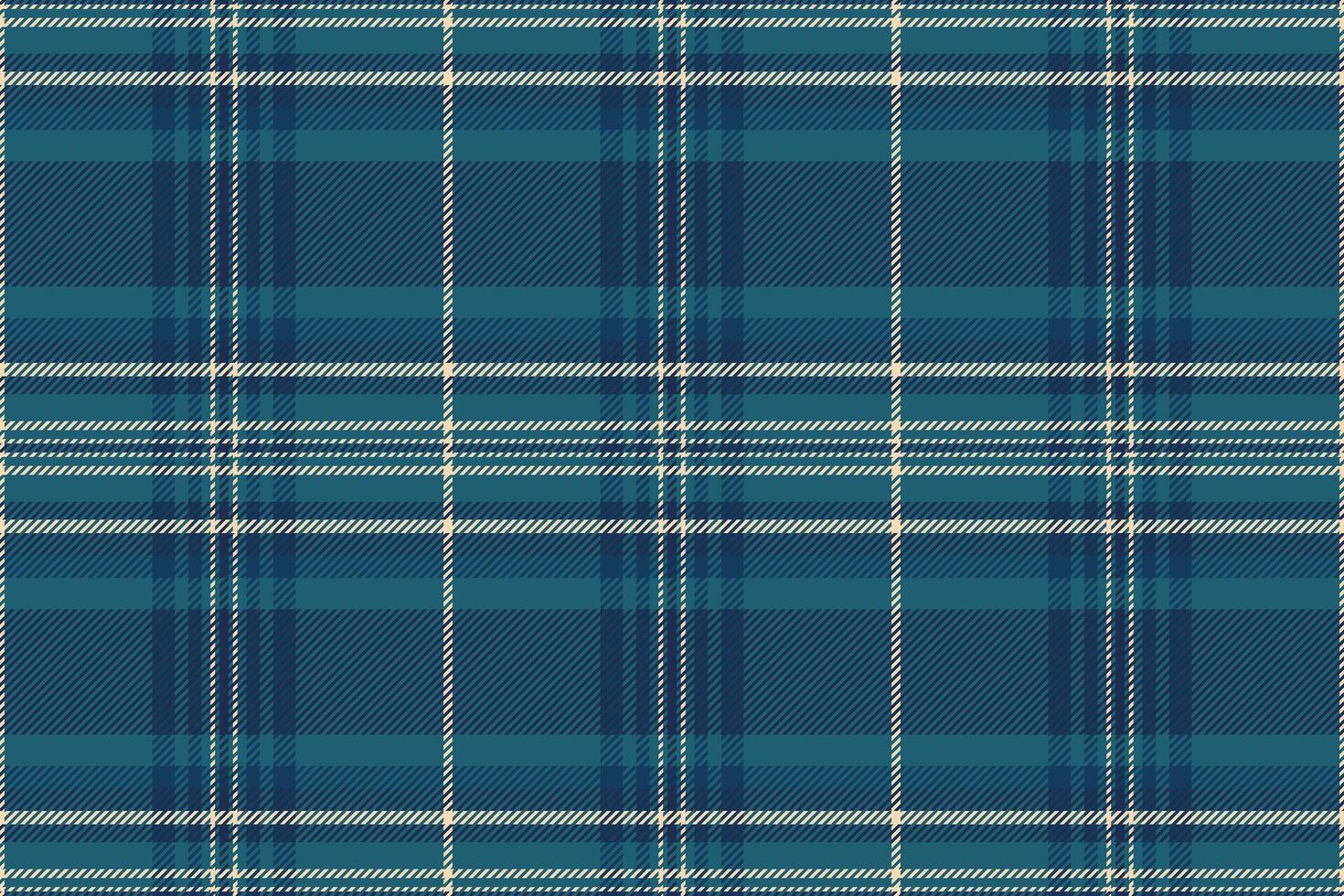 King vector texture seamless, old-fashioned background plaid check. Fur tartan fabric pattern textile in cyan and blue colors.