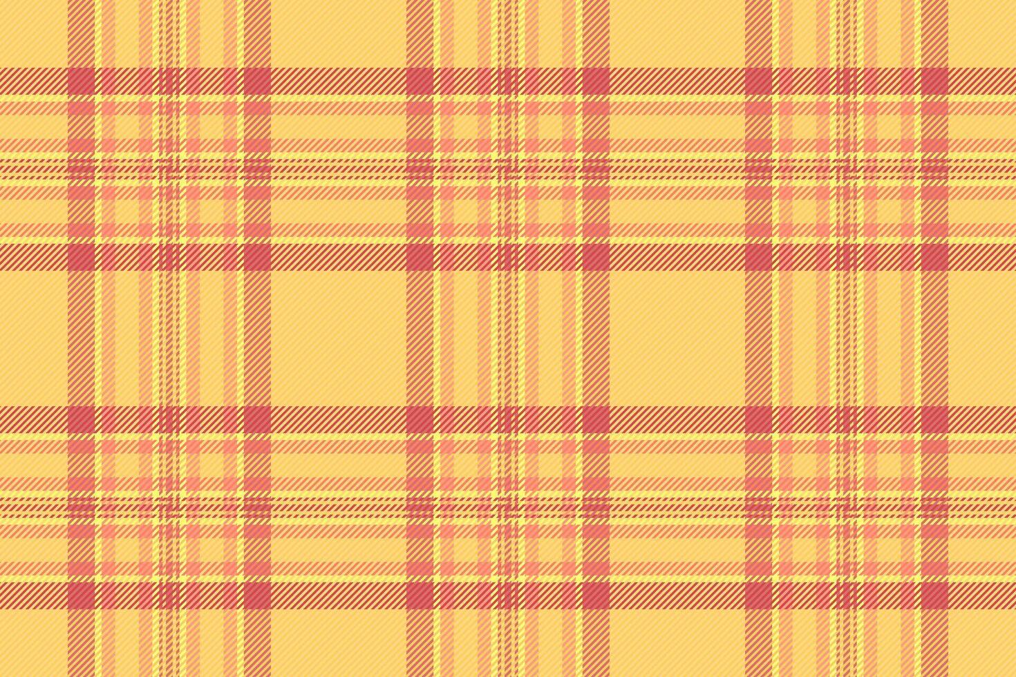 Fabric plaid textile of tartan pattern vector with a seamless check background texture.