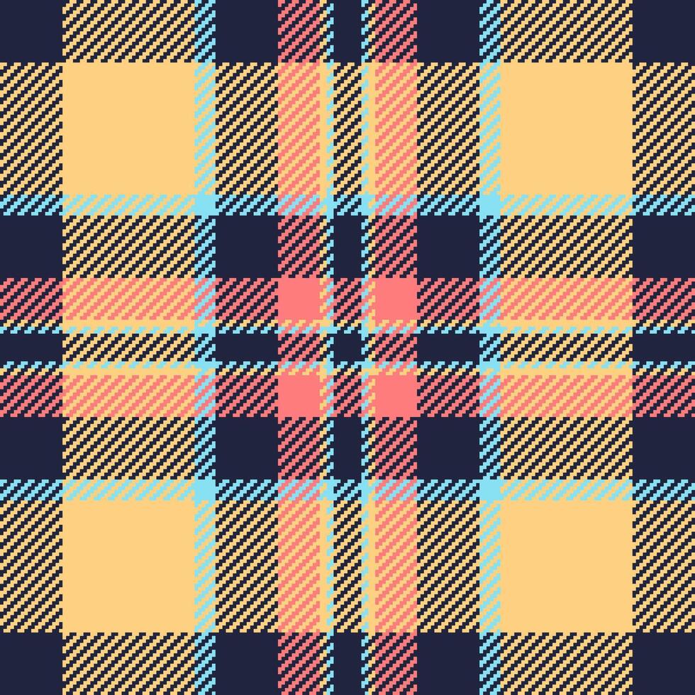 Textile design of textured plaid. Checkered fabric pattern swatch for shirt, dress, suit, wrapping paper print, invitation and gift card. vector