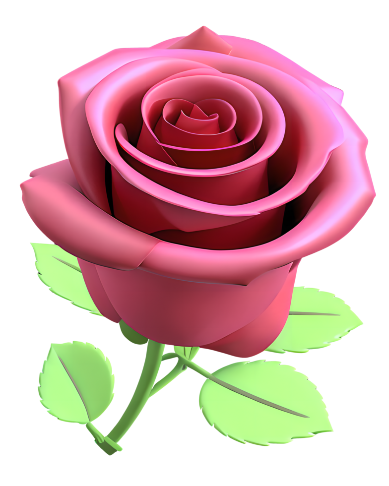 3D Illustration rose png