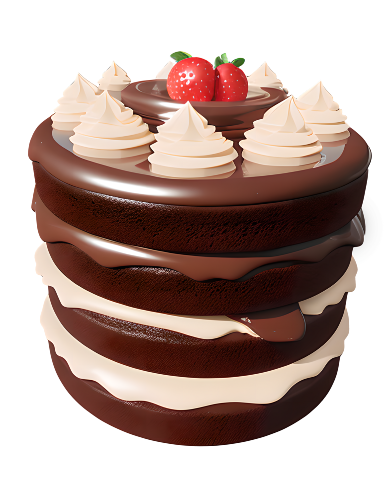 3D Illustration cake png