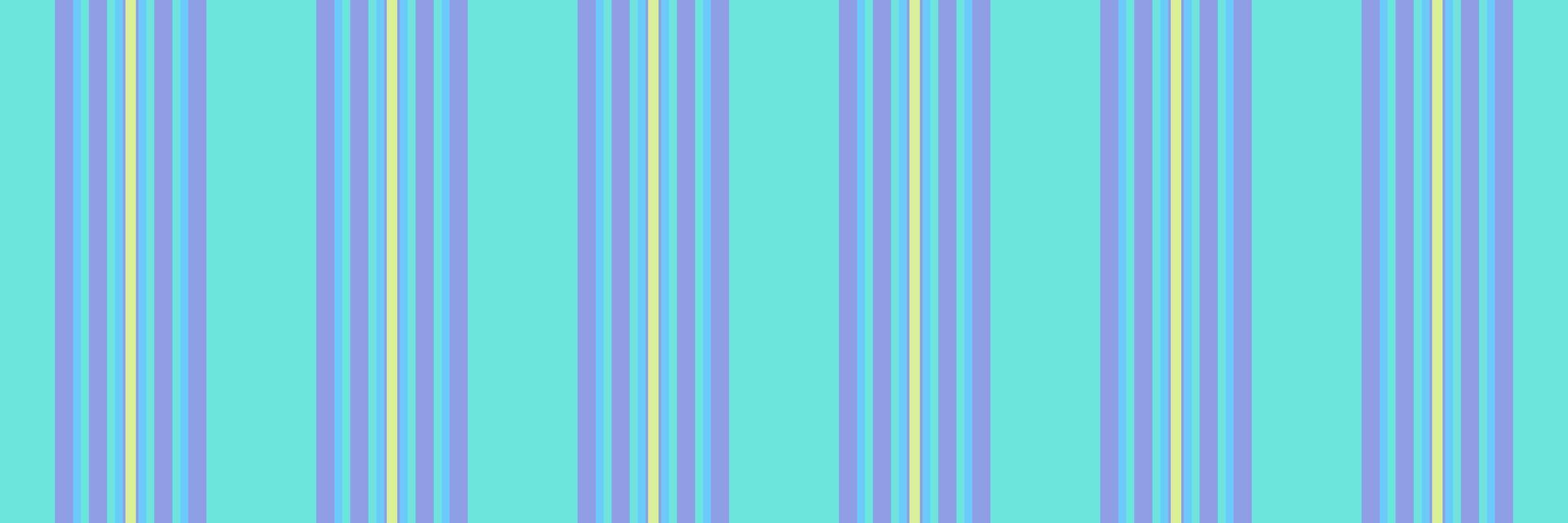 Textile seamless vertical textile, party pattern texture vector. Creation fabric lines background stripe in blue and teal colors. vector