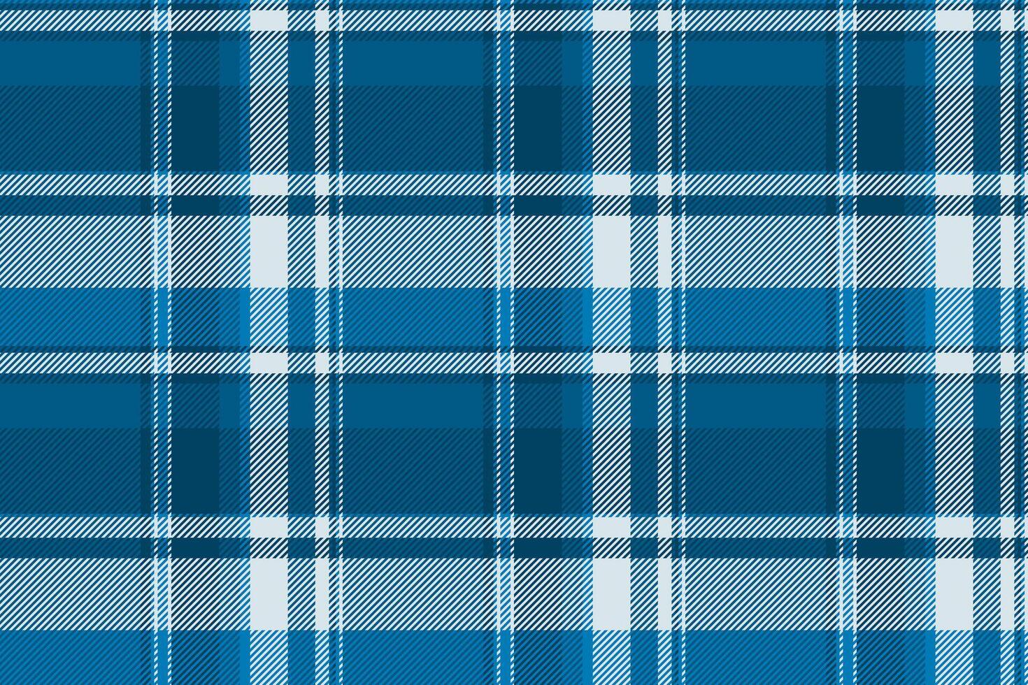 40s seamless vector pattern, naked plaid background fabric. Volume textile check tartan texture in cyan and light colors.