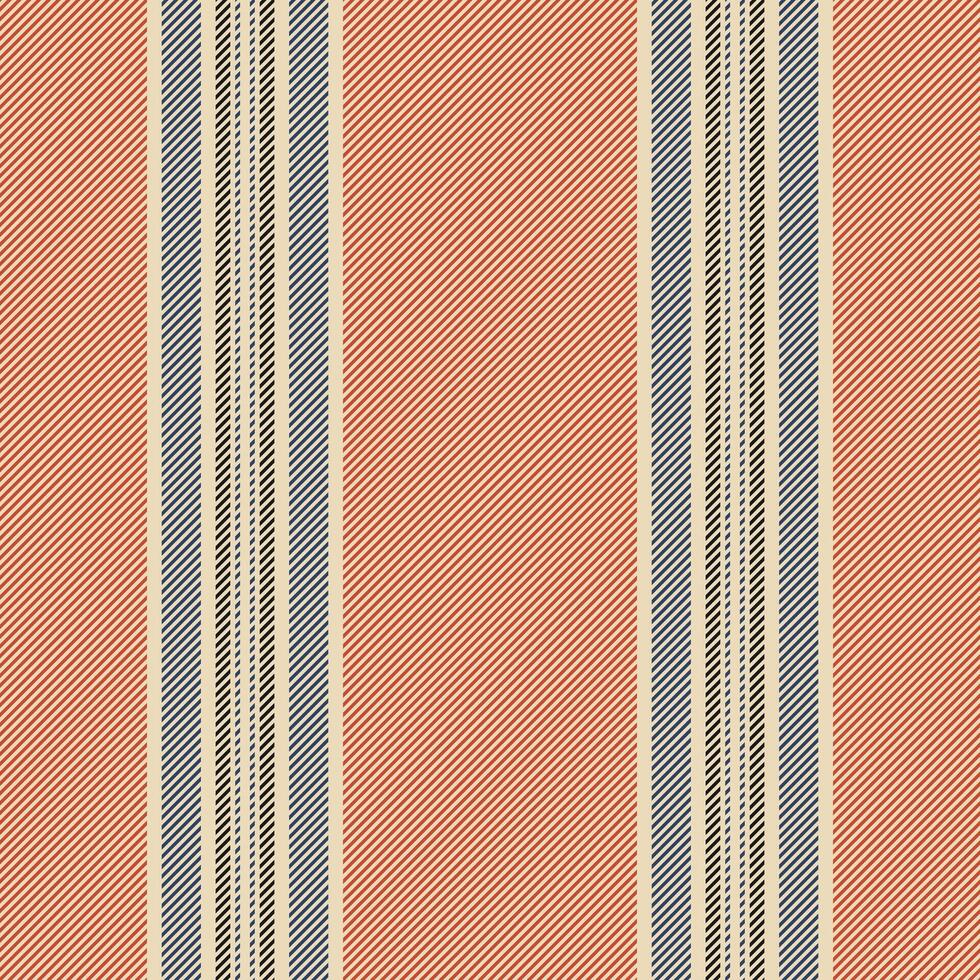 Stripe lines background of seamless textile pattern with a fabric vertical vector texture.