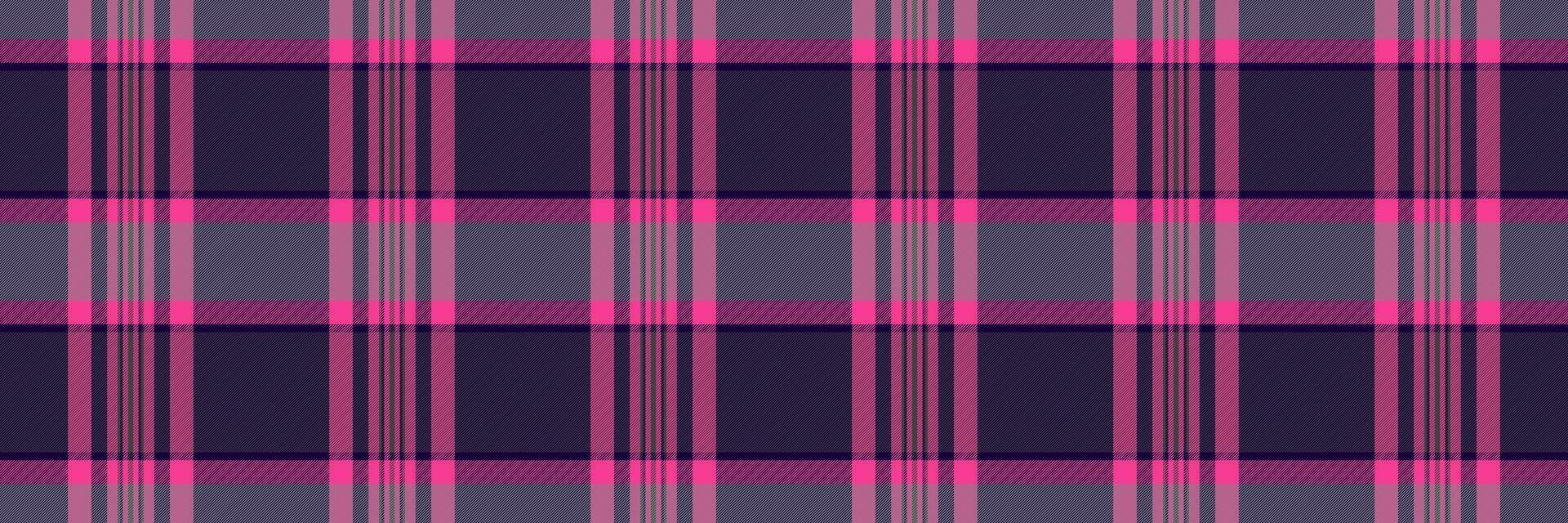 Tattersall tartan seamless plaid, micro pattern background texture. Flow fabric textile check vector in dark and grey colors.