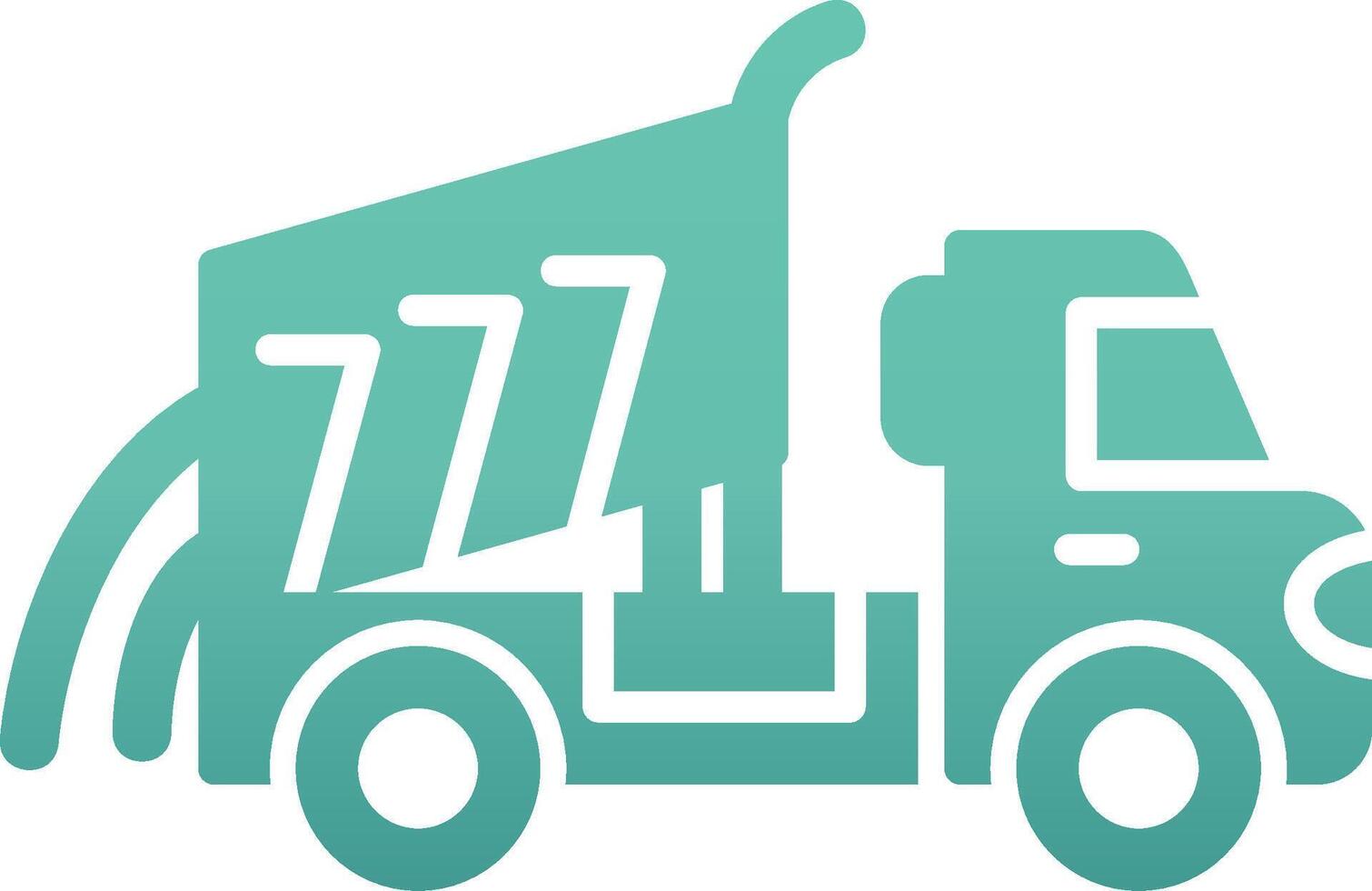 Dumper Truck Vecto Icon vector