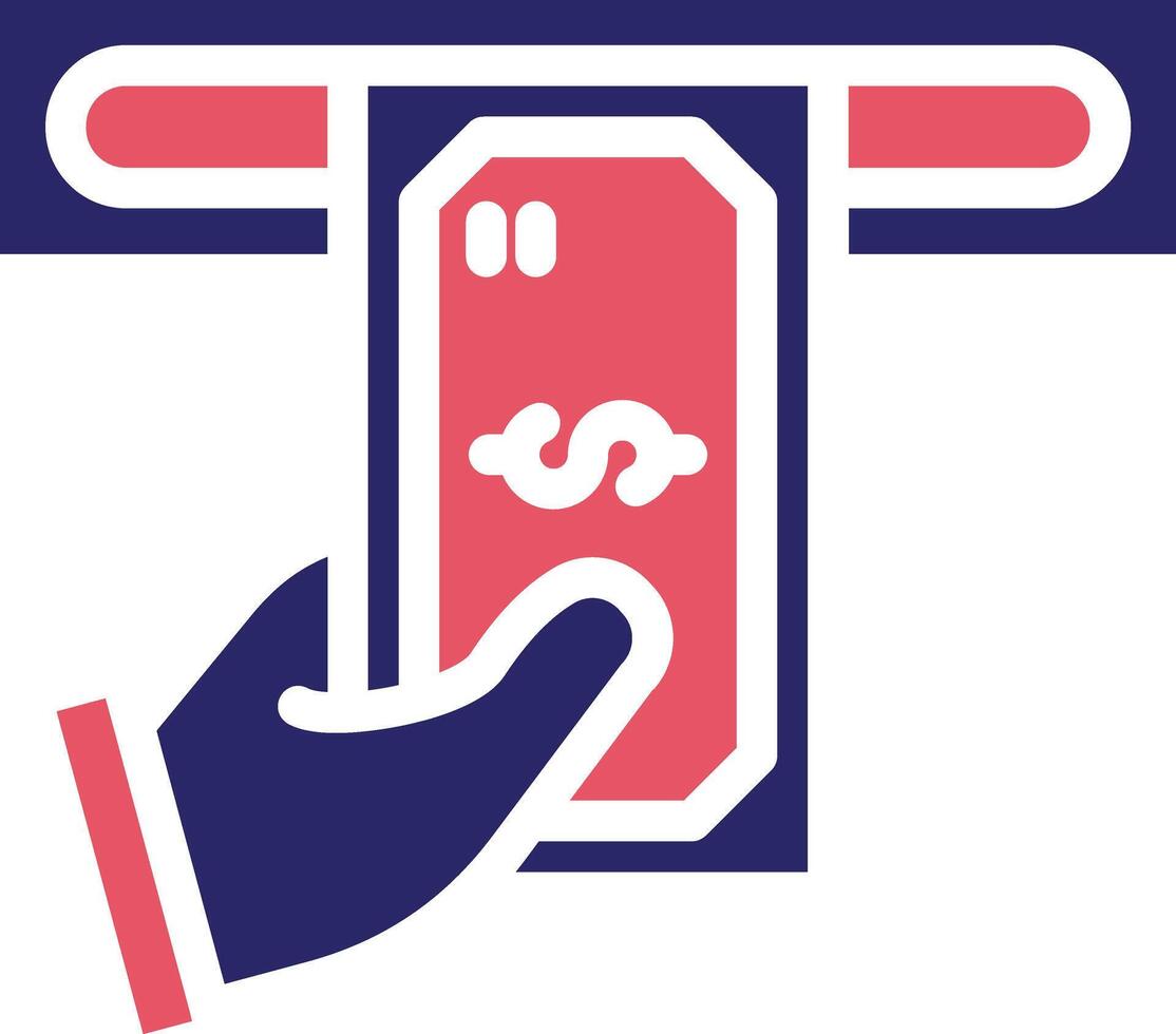 Cash Withdrawal Vector Icon