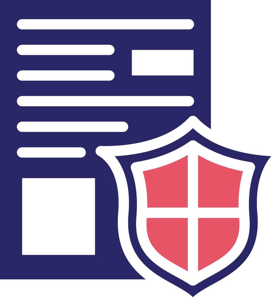 Secure Document Vector Icon Vector Icon