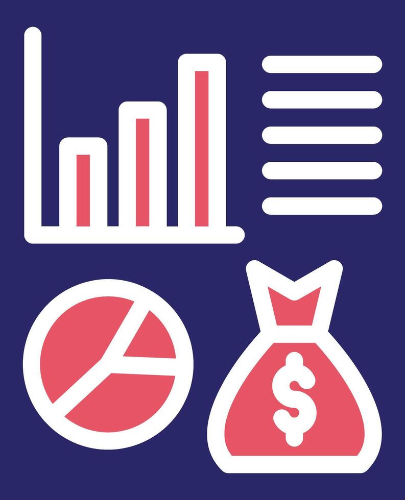 Financial Report Vector Icon