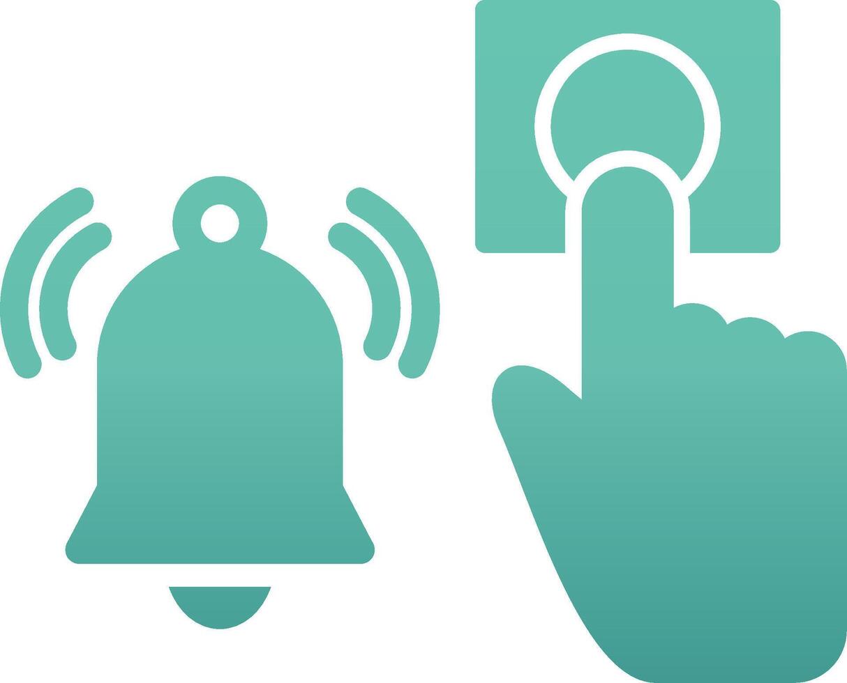 Emergency Alarm Button Vecto Icon vector