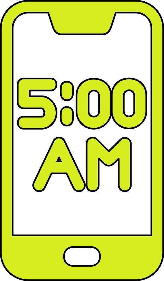 Smartphone Alarm Vecto Icon vector