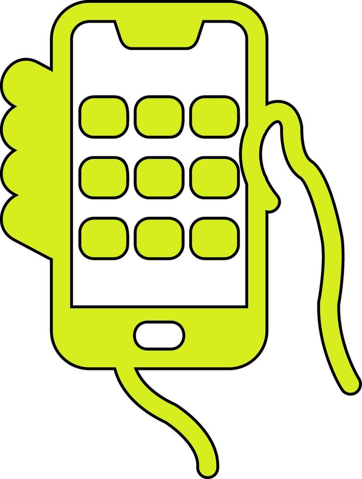 Dial Screen Vecto Icon vector