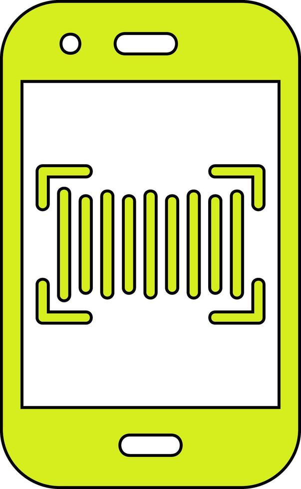 Phone Scanning Vecto Icon vector