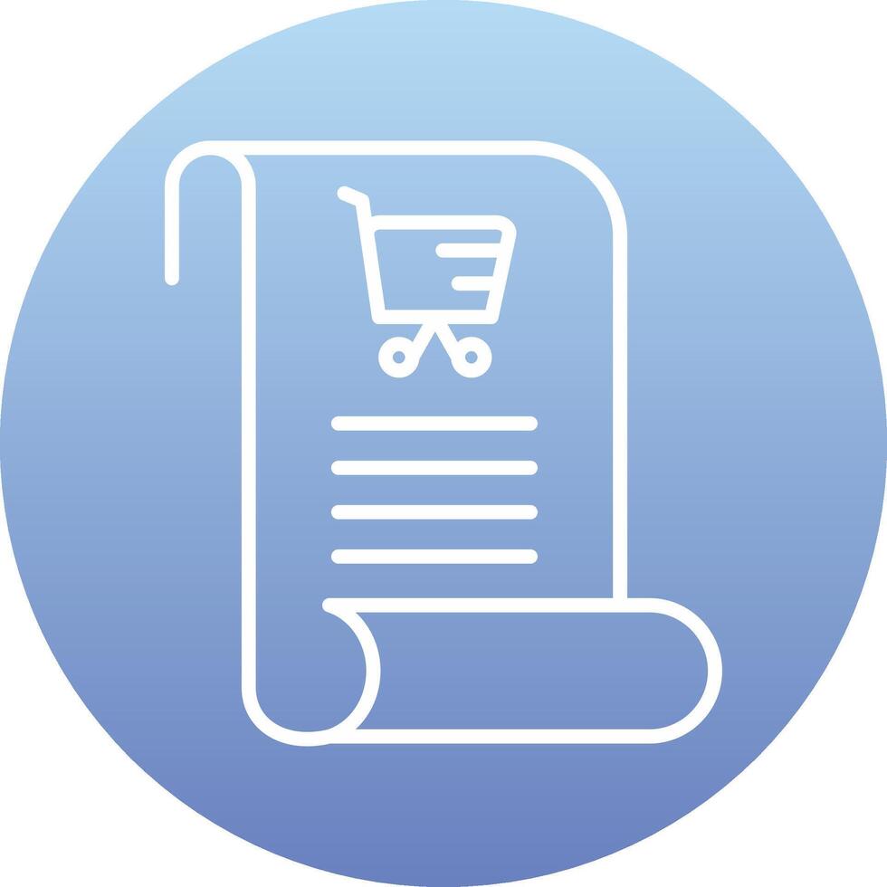 Shopping List Vecto Icon vector