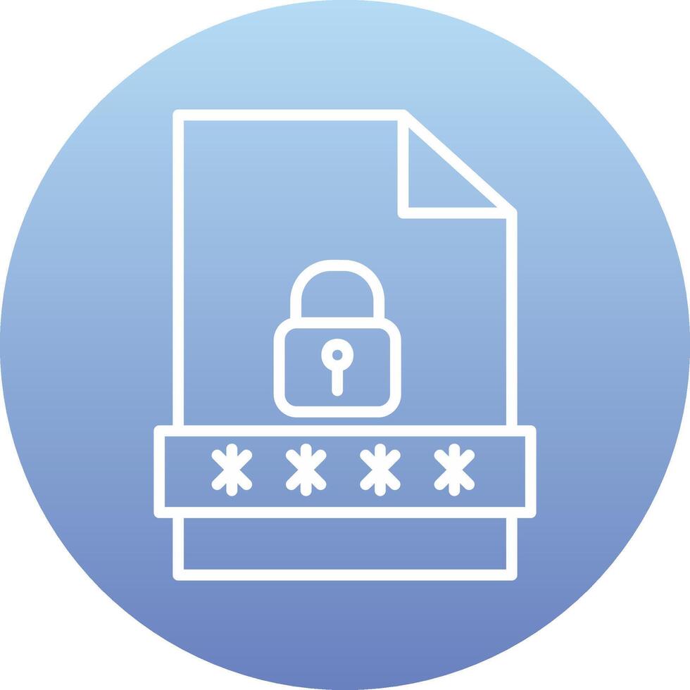 File Password Vecto Icon vector