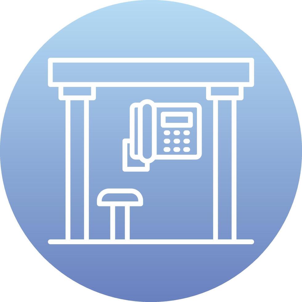 Telephone Box Vecto Icon vector