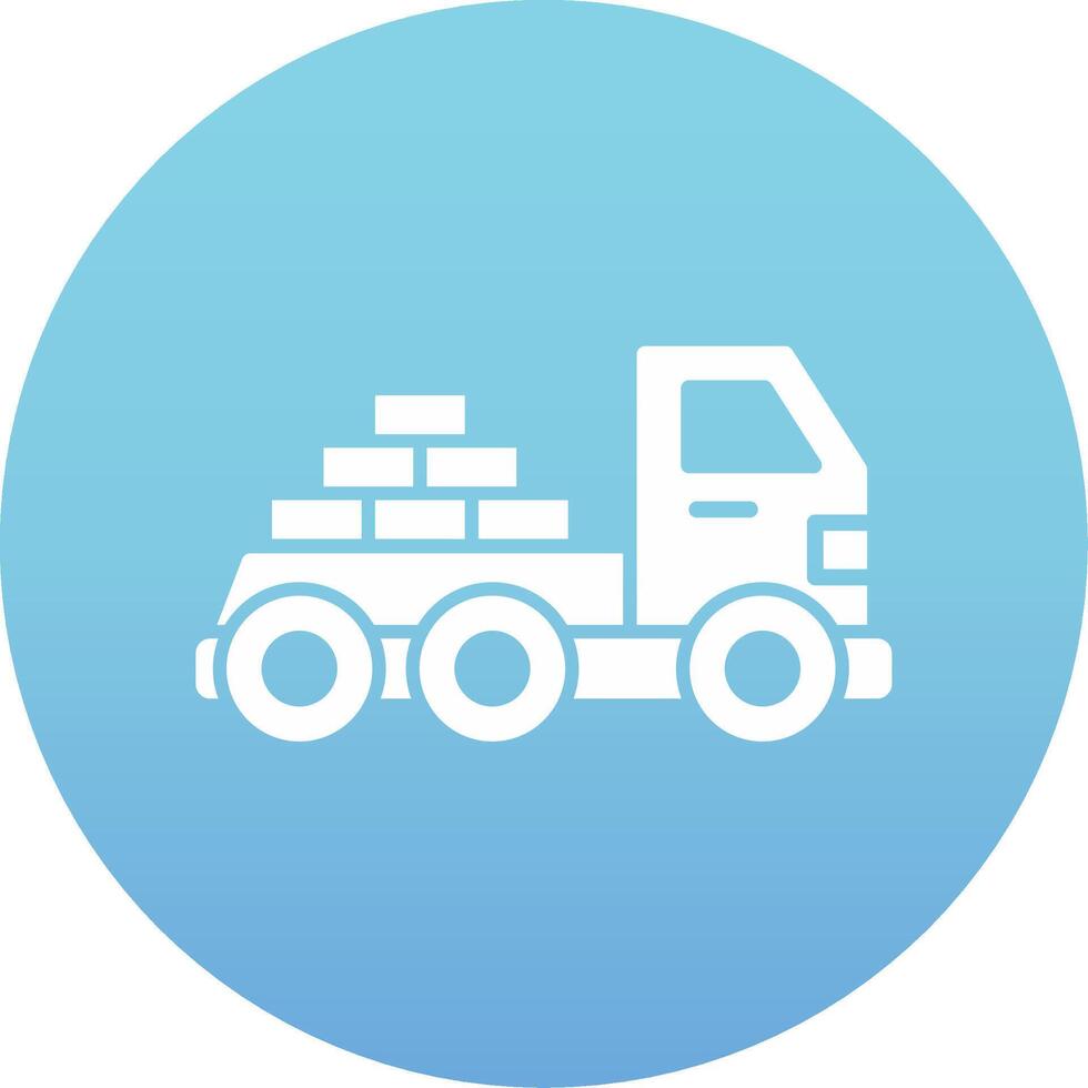 Logistics Delivery Truck Vecto Icon vector