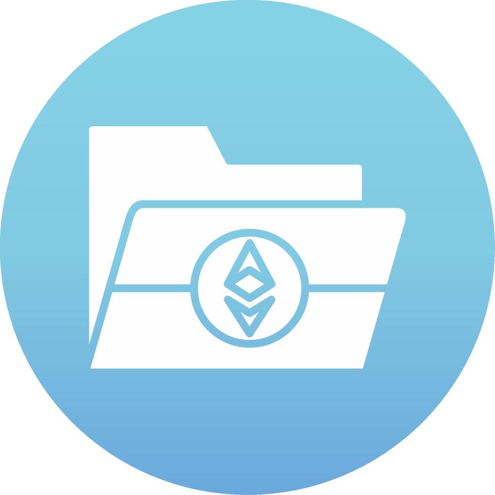 Ethereum Folder Vecto Icon vector